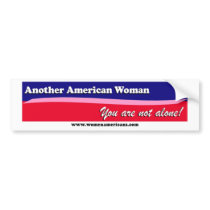 Another American Woman bumper stickers