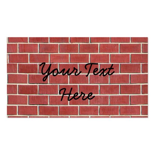 Another brick in the wall business cards