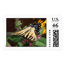 Another Butterfly Feeding Postage Stamp