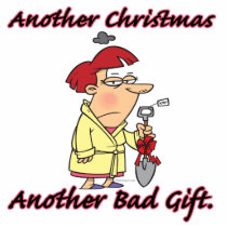 another christmas another bad gift female acrylic cut out