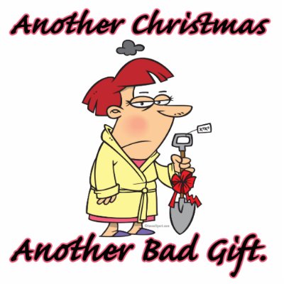 another christmas another bad gift female acrylic cut out by tooni_dooni