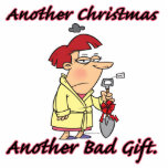 another christmas another bad gift female acrylic cut out