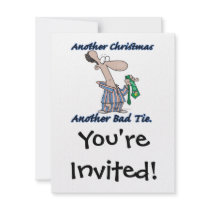 another christmas another bad tie personalized invitations