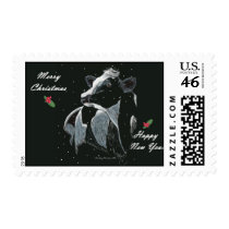 Another Christmas Moo Postage Stamp
