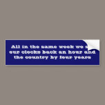 Another Huge Setback bumper stickers
