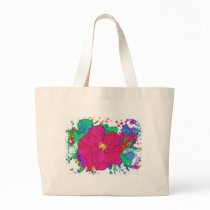 Another painted red rose bag by laly_sb Another painted red rose bag