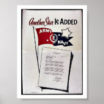 Another Star Is Added, Army Navy Poster
