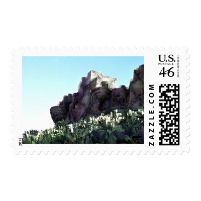 another village on the rock in yemen postage by nefera