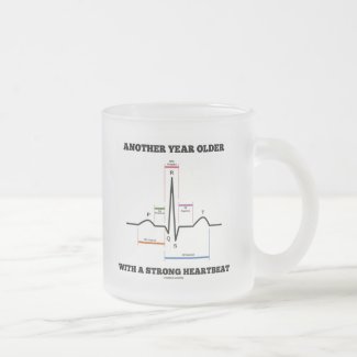 Another Year Older With A Strong Heartbeat ECG/EKG Coffee Mug