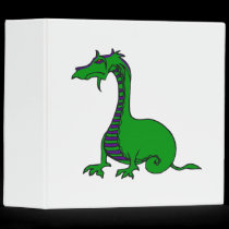 Anrgy Green & Purple Dragon binders