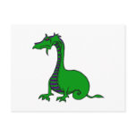 Anrgy Green & Purple Dragon Postcards