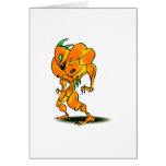 Anrgy Scary Alien Monster Greeting Card