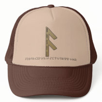 Ansuz Rune gold Mesh Hat