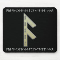 Ansuz Rune gold Mouse Pad