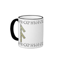 Ansuz Rune gold Coffee Mug