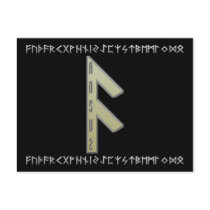 Ansuz Rune gold Postcards