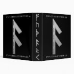 Ansuz Rune grey 3 Ring Binders