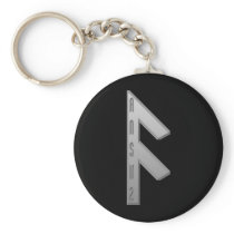 Ansuz Rune grey Keychain