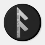 Ansuz Rune grey Magnet