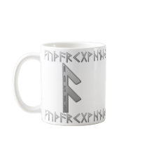 Ansuz Rune grey Mug