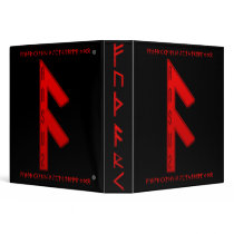 Ansuz Rune red binders