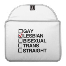 ANSWER LESBIAN MacBook PRO SLEEVES