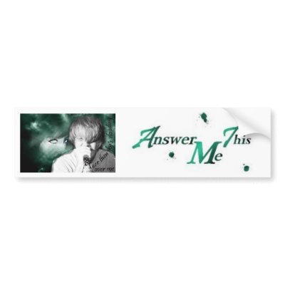 Answermethis Bumper Sticker by AnswerMeThis
