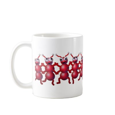 ant dance coffee mug by pattycake