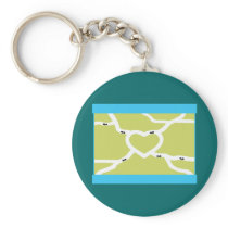 Ant Farm Love Key Chain