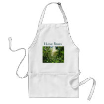 Ant on White Rose Apron