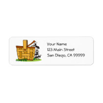 Ant Picnic Basket Return Address Labels