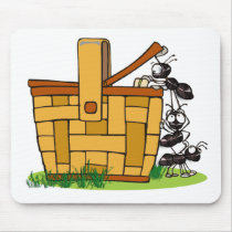 Ant Picnic Basket Mouse Pad