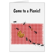 Ant Picnic Greeting Card