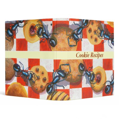 Ant Picnic Cookie Recipes 3 Ring Binder by sneezingleopard