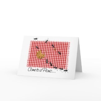 Ant Picnic Invite 2 card