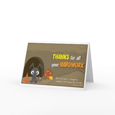 Ant Thank You Card by ellybean