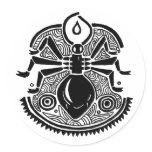 Ant Totem Round Stickers