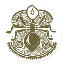 Ant Totem Round Stickers