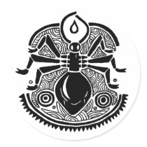 Ant Totem stickers by Noir_et_Blanc Ant Totem stickers