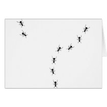 ant trail icon greeting card