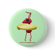 Ant with Gold Coin buttons
