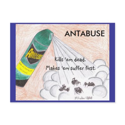 ANTABUSE postcard by MsMihalov