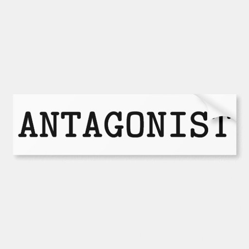 Antagonist Bumper Sticker