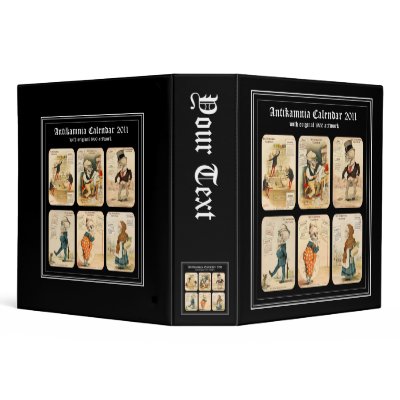 Antakamnia Skeletons 1900 3 Ring Binder by VintageCabaret