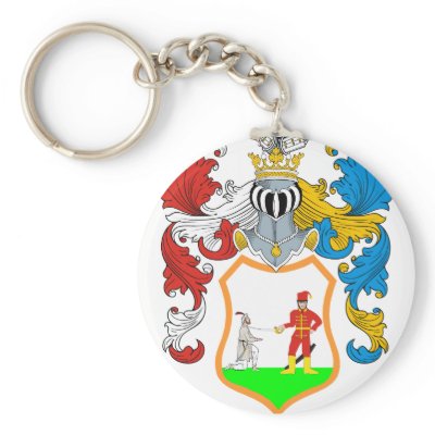 Antal Family Hungarian Coat of Arms Keychains by NemethArt