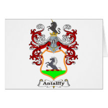 Antalffy Family Hungarian Coat of Arms Card