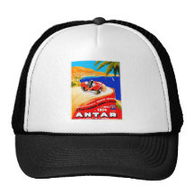 Antar Gas ~ Vintage Auto Road Race Ad Mesh Hat