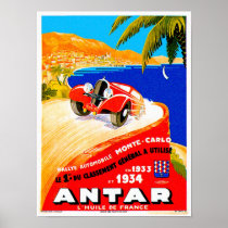 Antar Gas ~ Vintage Auto Road Race Ad Print