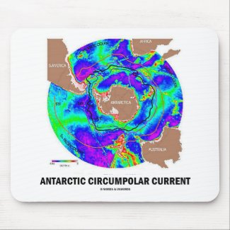 Antarctic Circumpolar Current (Ocean Current Map) Mousepads