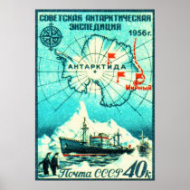 Antarctica 1956 print